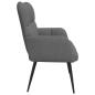 Preview: 2-Sitzer Sofa Dunkelgrau 115 x 61 x 87 cm Stoff