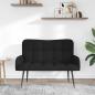 Preview: 2-Sitzer Sofa Schwarz 115 x 61 x 87 cm Stoff