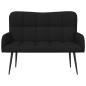 Preview: 2-Sitzer Sofa Schwarz 115 x 61 x 87 cm Stoff