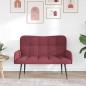 Preview: 2-Sitzer Sofa Weinrot 115 x 61 x 87 cm Stoff