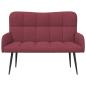 Preview: 2-Sitzer Sofa Weinrot 115 x 61 x 87 cm Stoff