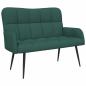 Preview: 2-Sitzer Sofa Dunkelgrün 115 x 61 x 87 cm Stoff