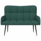 Preview: 2-Sitzer Sofa Dunkelgrün 115 x 61 x 87 cm Stoff