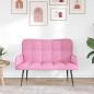 Preview: 2-Sitzer Sofa Rosa 115 x 61 x 87 cm Stoff