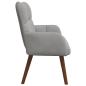 Preview: 2-Sitzer Sofa Hellgrau 115 x 61 x 87 cm Samt