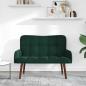 Preview: 2-Sitzer Sofa Dunkelgrün 115 x 61 x 87 cm Samt