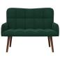 Preview: 2-Sitzer Sofa Dunkelgrün 115 x 61 x 87 cm Samt