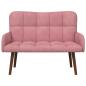 Preview: 2-Sitzer Sofa Rosa 115 x 61 x 87 cm Samt
