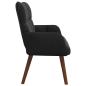Preview: 2-Sitzer Sofa Schwarz 115 x 61 x 87 cm Samt