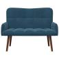 Preview: 2-Sitzer Sofa Blau 115 x 61 x 87 cm Samt