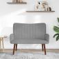 Preview: 2-Sitzer Sofa Hellgrau 115 x 61 x 87 cm Samt