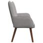 Preview: 2-Sitzer Sofa Hellgrau 115 x 61 x 87 cm Samt