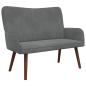 Preview: 2-Sitzer Sofa Dunkelgrau 115 x 61 x 87 cm Samt