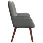 Preview: 2-Sitzer Sofa Dunkelgrau 115 x 61 x 87 cm Samt