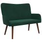 Preview: 2-Sitzer Sofa Dunkelgrün 115 x 61 x 87 cm Samt