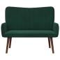 Preview: 2-Sitzer Sofa Dunkelgrün 115 x 61 x 87 cm Samt