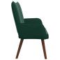 Preview: 2-Sitzer Sofa Dunkelgrün 115 x 61 x 87 cm Samt