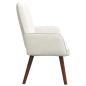 Preview: 2-Sitzer Sofa Creme 115 x 61 x 87 cm Samt