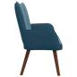 Preview: 2-Sitzer Sofa Blau 115 x 61 x 87 cm Samt