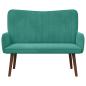 Preview: 2-Sitzer Sofa Türkis 115 x 61 x 87 cm Samt