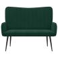 Preview: 2-Sitzer Sofa Dunkelgrün 115 x 61 x 87 cm Samt
