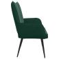 Preview: 2-Sitzer Sofa Dunkelgrün 115 x 61 x 87 cm Samt