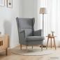 Preview: Sessel Hellgrau Stoff