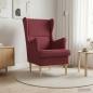Preview: ARDEBO.de - Sessel Weinrot Stoff