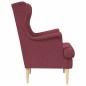 Preview: Sessel Weinrot Stoff