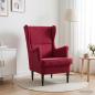 Preview: Sessel Weinrot Samt