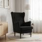 Preview: Sessel Schwarz Samt