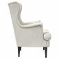 Preview: Sessel Creme Samt