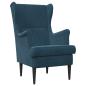 Preview: Sessel Blau Samt