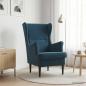 Preview: Sessel Blau Samt