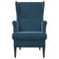 Preview: Sessel Blau Samt