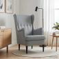 Preview: Sessel Hellgrau Stoff