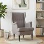 Preview: ARDEBO.de - Sessel Taupe Stoff