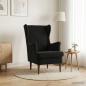 Preview: Sessel Schwarz Samt