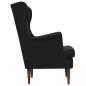 Preview: Sessel Schwarz Samt