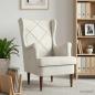 Preview: Sessel Creme Samt