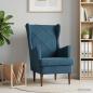Preview: ARDEBO.de - Sessel Blau Samt