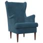 Preview: Sessel Blau Samt
