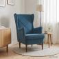 Preview: Sessel Blau Samt