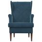 Preview: Sessel Blau Samt