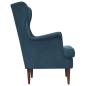 Preview: Sessel Blau Samt