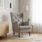 Preview: Sessel Hellgrau Samt