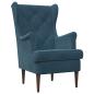 Preview: Sessel Blau Samt