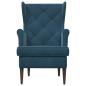 Preview: Sessel Blau Samt