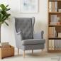 Preview: Sessel Hellgrau Stoff