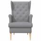 Preview: Sessel Hellgrau Stoff